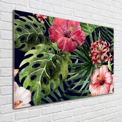 Print on acrylic Tropical flowers