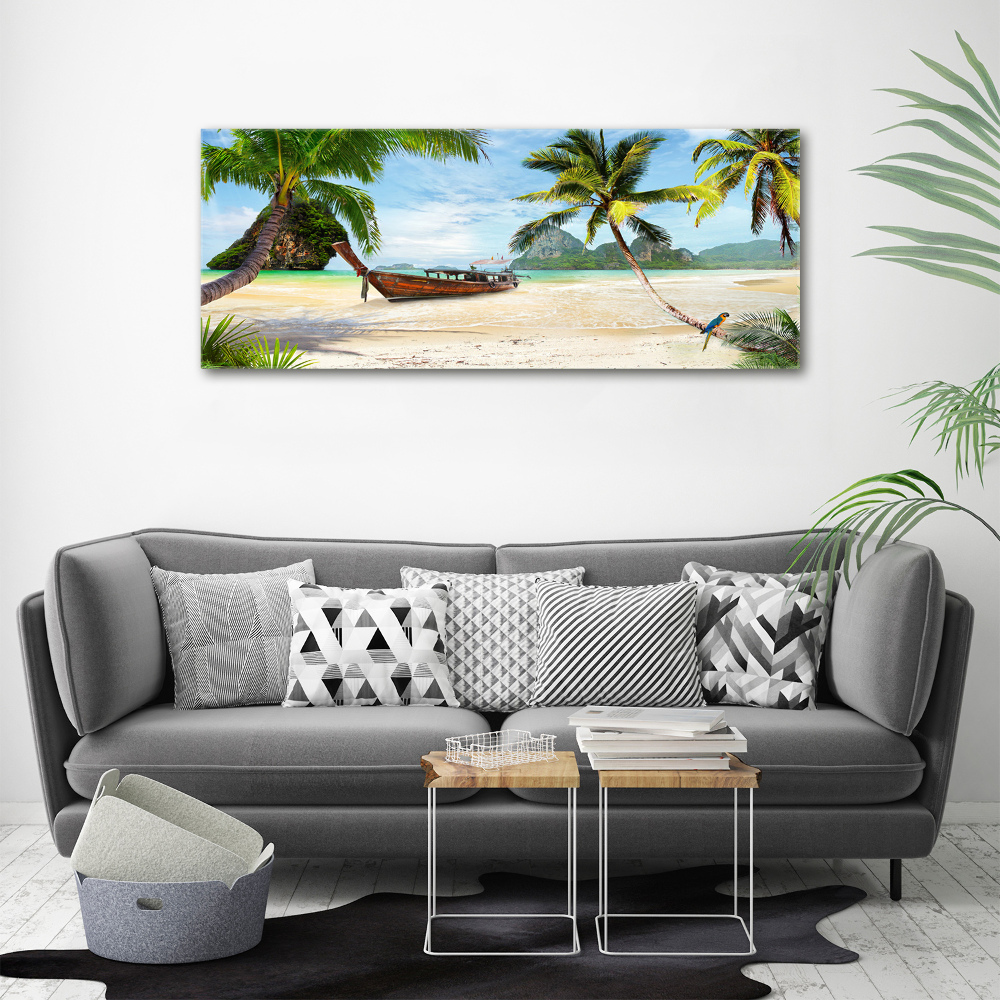 Print on acrylic Palms on the beach