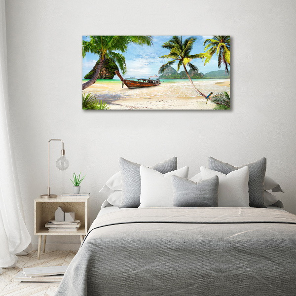 Print on acrylic Palms on the beach