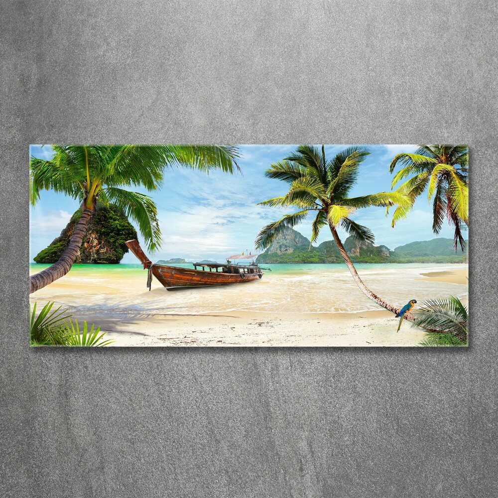 Print on acrylic Palms on the beach