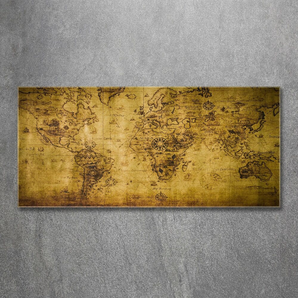 Acrylic print Old map of the world