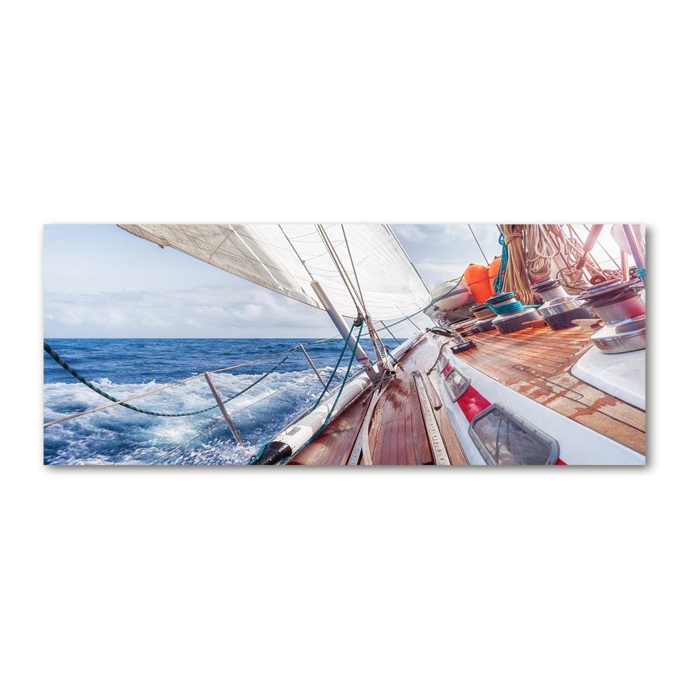 Wall art acrylic Sailboat at sea