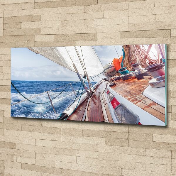 Wall art acrylic Sailboat at sea