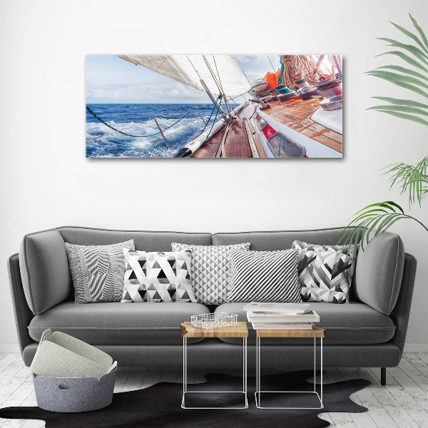 Wall art acrylic Sailboat at sea