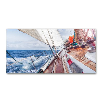 Wall art acrylic Sailboat at sea