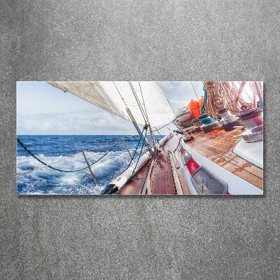 Wall art acrylic Sailboat at sea