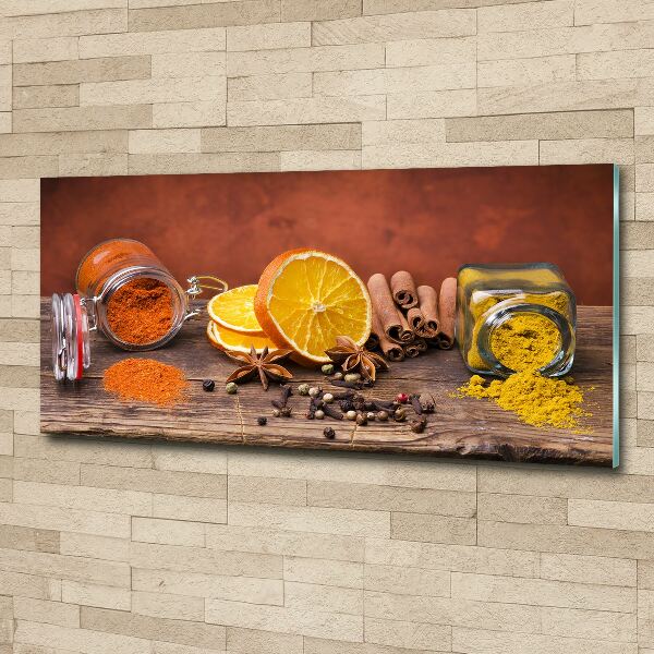 Wall art acrylic A mixture of spices