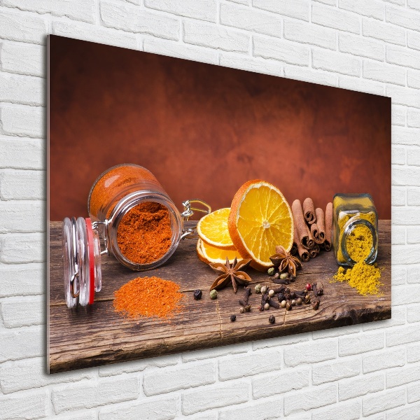 Wall art acrylic A mixture of spices