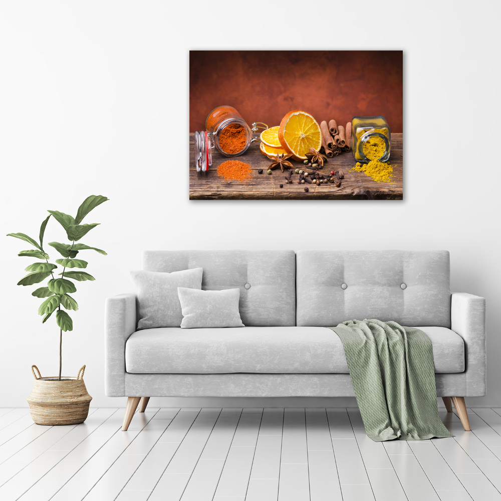 Wall art acrylic A mixture of spices