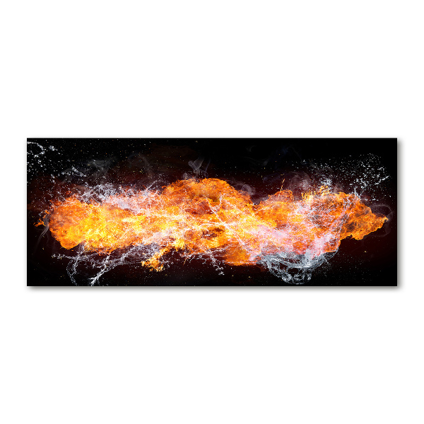 Acrylic wall art Fire versus water