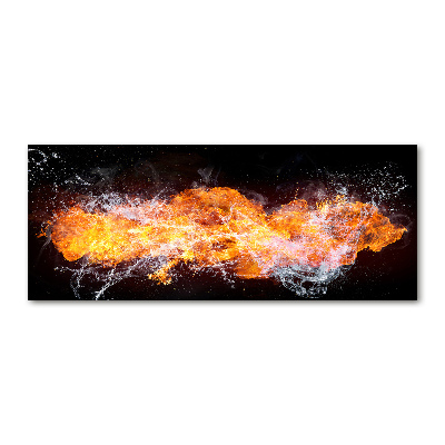 Acrylic wall art Fire versus water