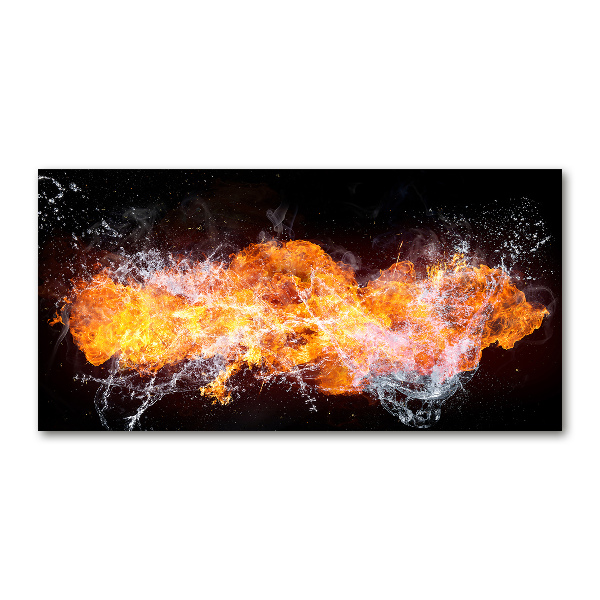 Acrylic wall art Fire versus water