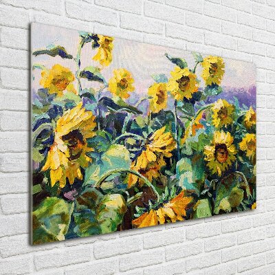 Print on acrylic Sunflowers