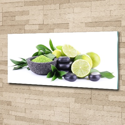 Acrylic wall art Lime and stones