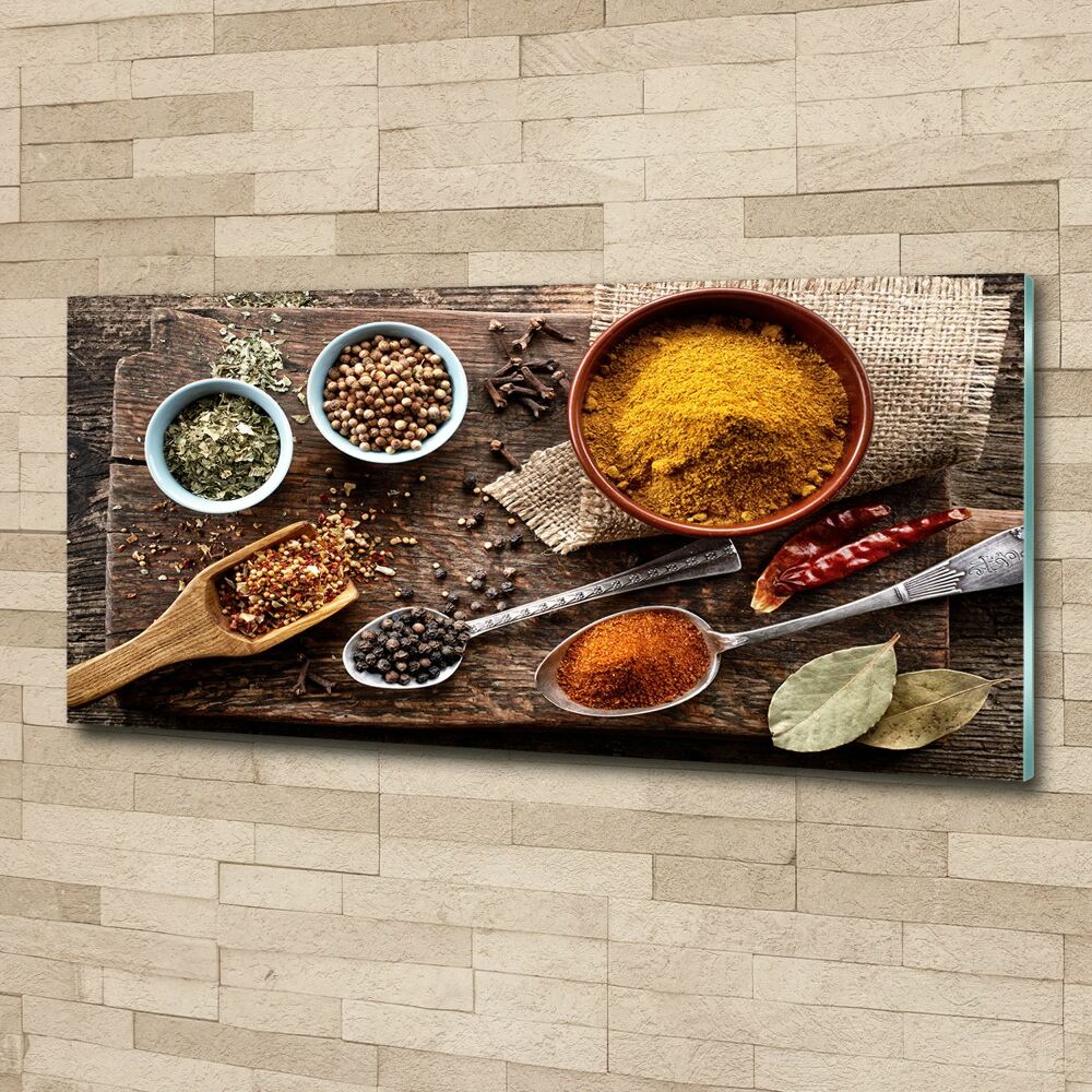 Acrylic wall art A mixture of spices