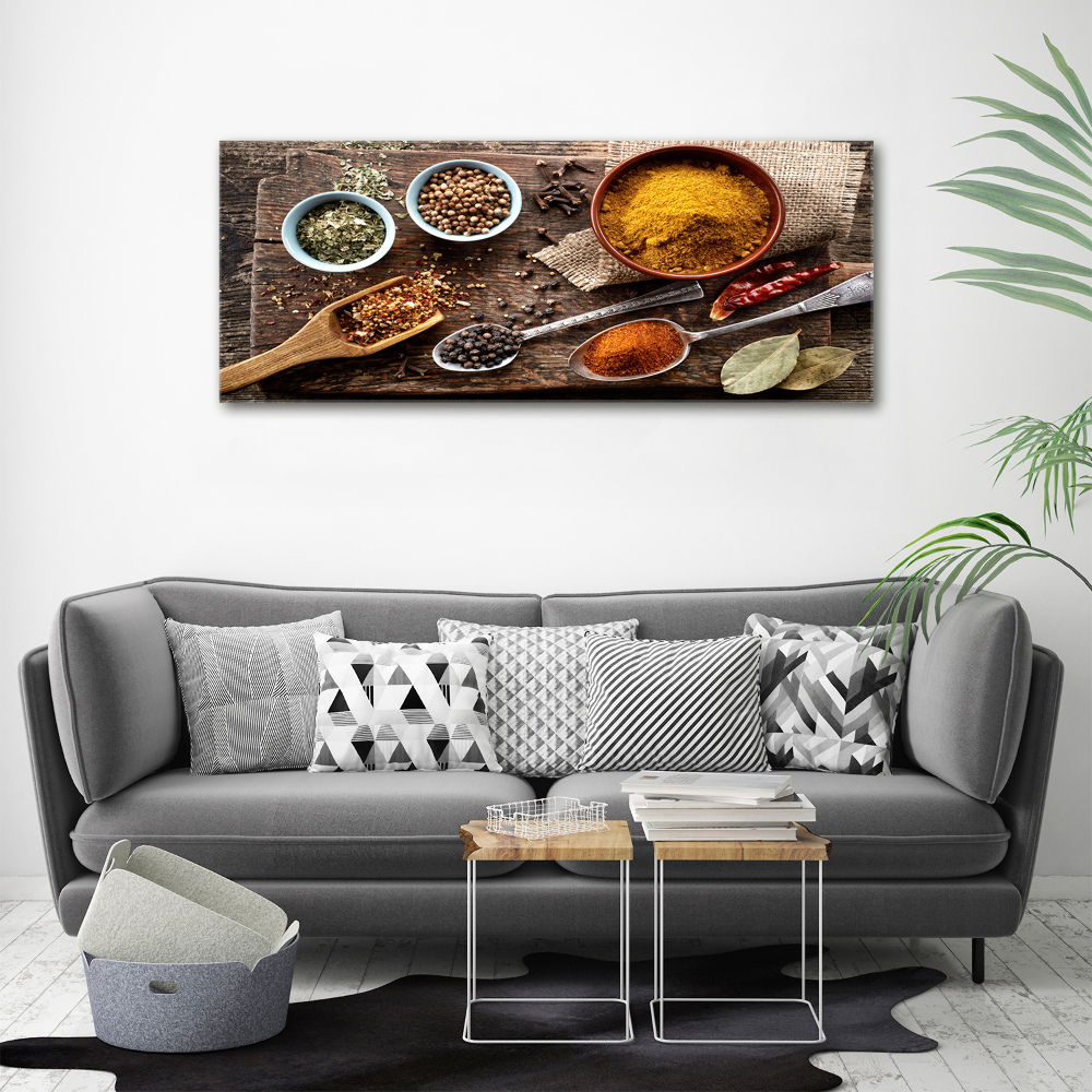 Acrylic wall art A mixture of spices