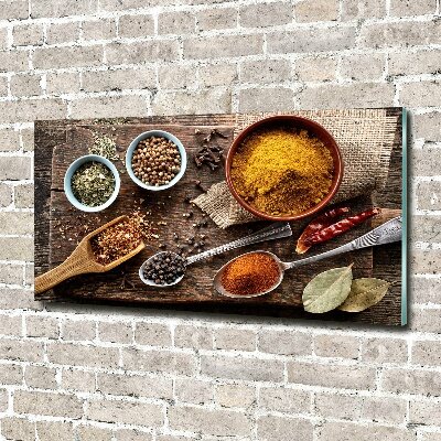 Acrylic wall art A mixture of spices