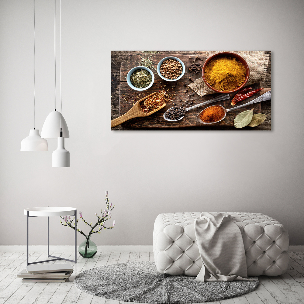 Acrylic wall art A mixture of spices