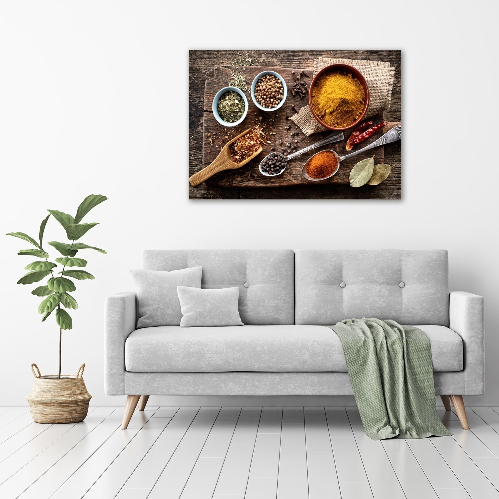 Acrylic wall art A mixture of spices