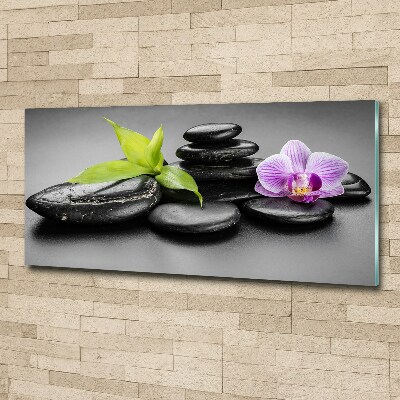 Wall art acrylic Zen stones