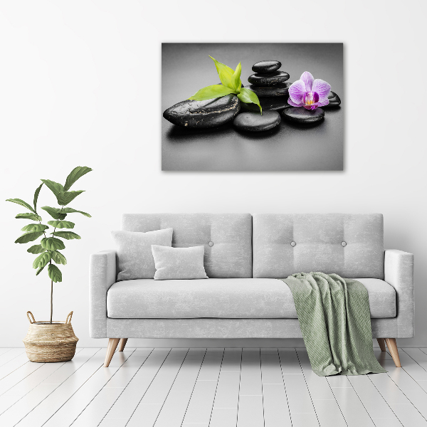 Wall art acrylic Zen stones