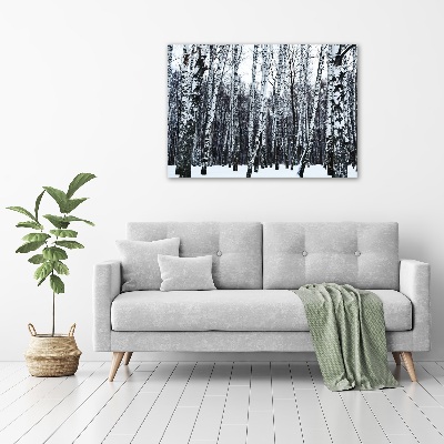 Wall art acrylic Birches in winter