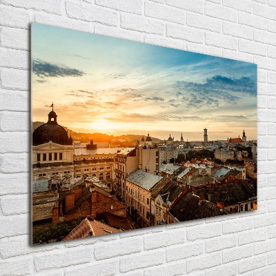 Print on acrylic Sunrise of Lviv