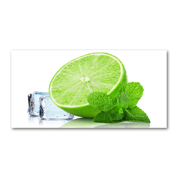 Acrylic print Ice lime