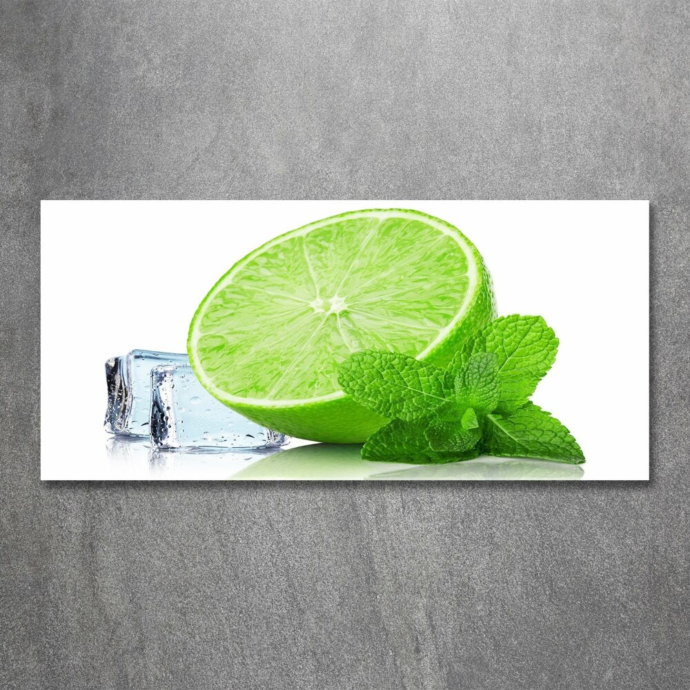 Acrylic print Ice lime