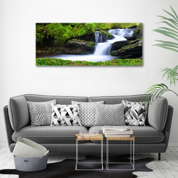 Acrylic wall art Waterfall in the forest