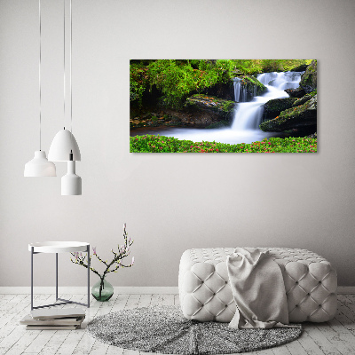 Acrylic wall art Waterfall in the forest