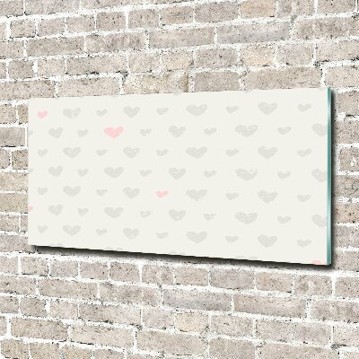 Print on acrylic Heart background