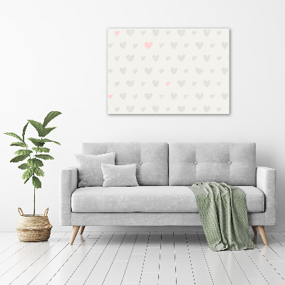 Print on acrylic Heart background