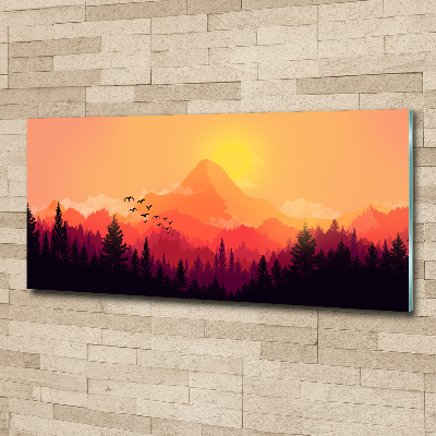 Acrylic wall art Mountain landscape