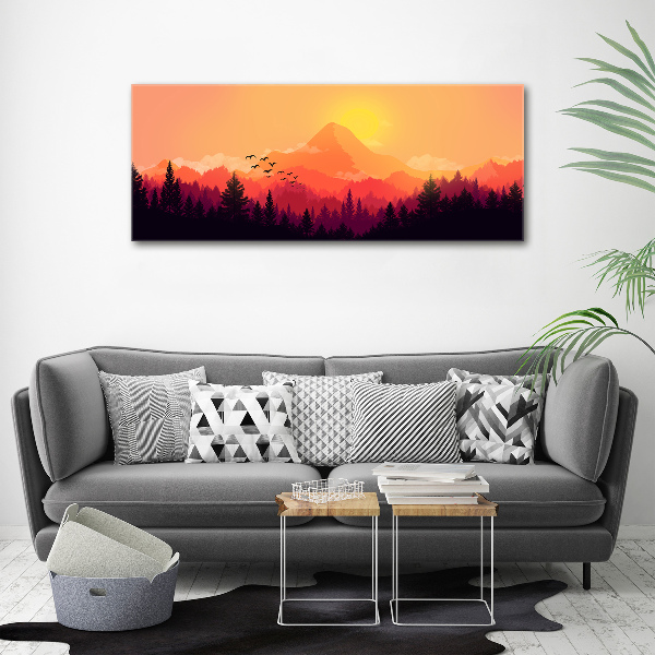 Acrylic wall art Mountain landscape