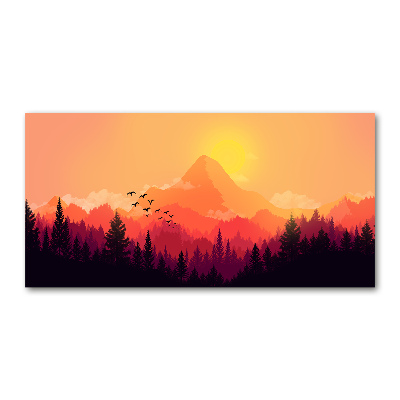 Acrylic wall art Mountain landscape