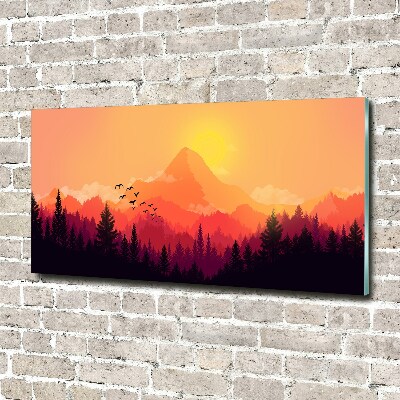 Acrylic wall art Mountain landscape