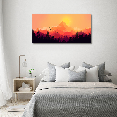 Acrylic wall art Mountain landscape