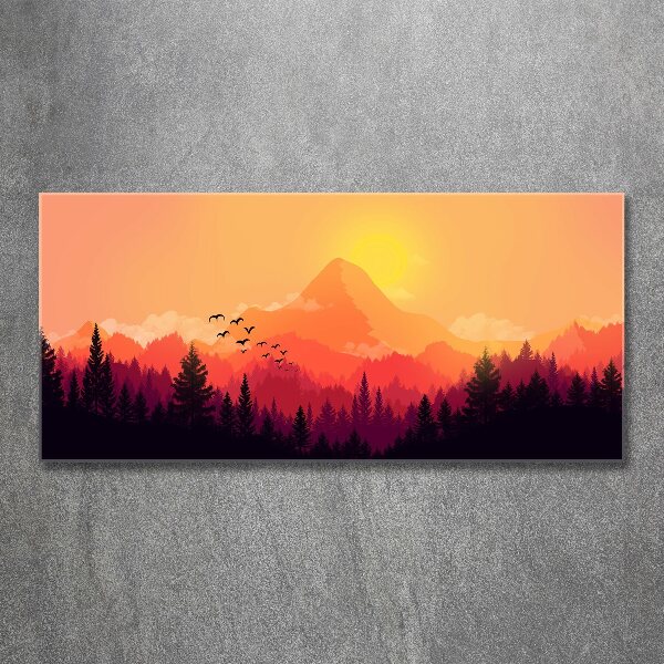 Acrylic wall art Mountain landscape