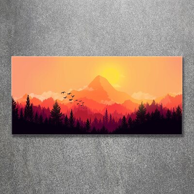 Acrylic wall art Mountain landscape