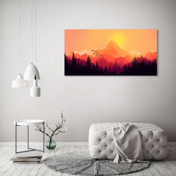 Acrylic wall art Mountain landscape