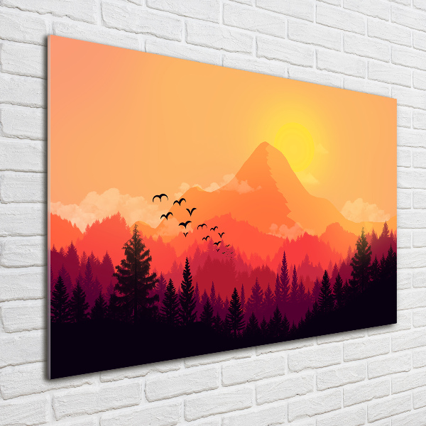 Acrylic wall art Mountain landscape