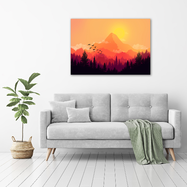 Acrylic wall art Mountain landscape