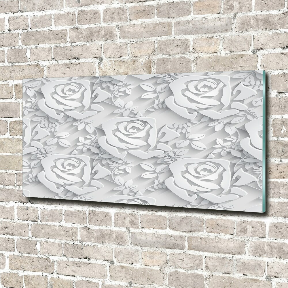 Wall art acrylic Pattern roses