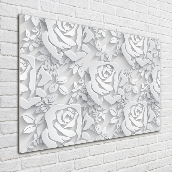 Wall art acrylic Pattern roses