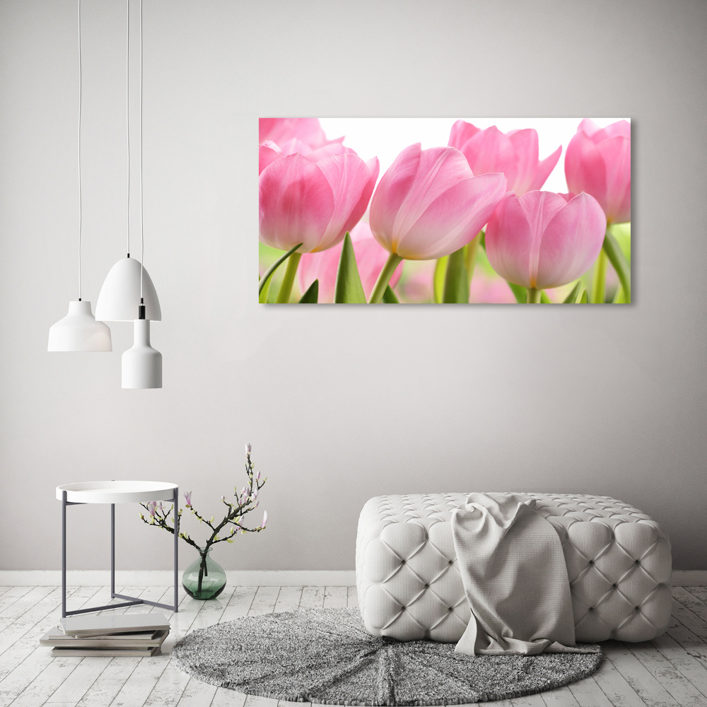 Print on acrylic Pink tulips