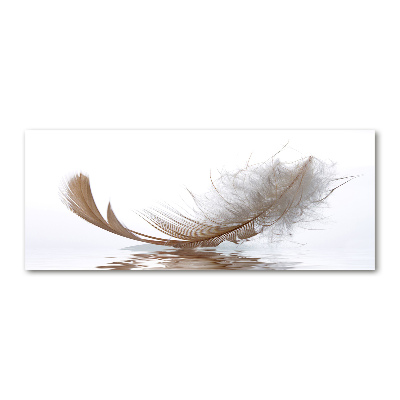 Wall art acrylic Feather on the water