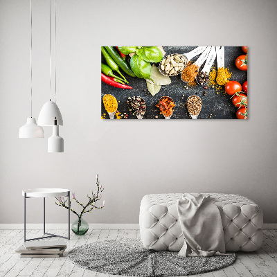 Wall art acrylic A mixture of spices