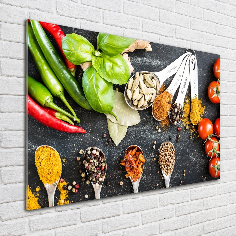 Wall art acrylic A mixture of spices