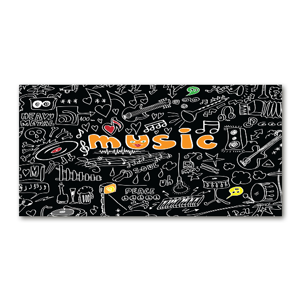 Print on acrylic Musical symbols